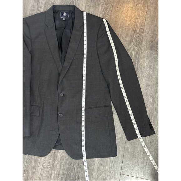 J Crew Blazer Mens 44L Black Thompson Sport Coat 2 Button DBL Vented Jacket - Picture 3 of 8